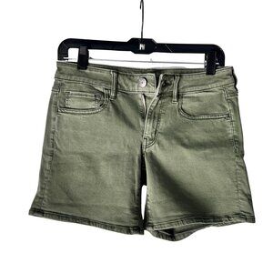 American Eagle Outfitters Green Jean Stretchy Shorts